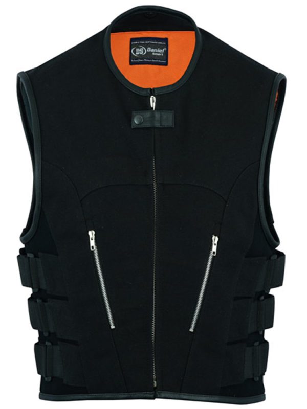DS006 Men's Updated Canvas SWAT Team Style Vest - Image 2