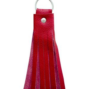 Dream Apparel Red Leather Key Chain