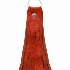 Dream Apparel Orange Leather Key Chain