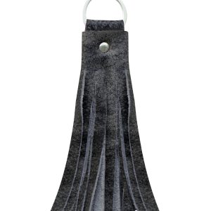 Dream Apparel Grey Leather Key Chain