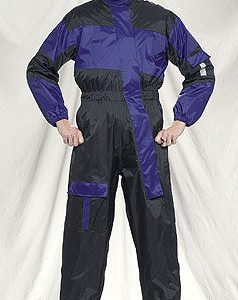 1 Piece Motorcycle Rain Suit With Leather